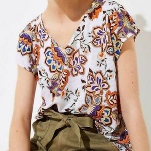 LOFT linen floral tee